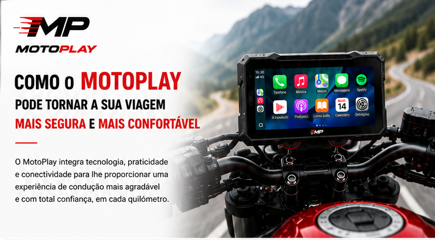 MotoPlay 7" Pro Max®: A atualização que transforma completamente a forma como conduz a sua mota